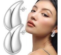 B&J Boucles d'oreilles femme Fa'amoeg argenté Taille unique