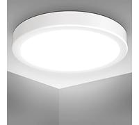 B.K.Licht I Plafonnier LED 18 W 4.000K 28 cm de diamètre 2.000 lumen lumière blanche neutre blanc