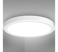 B.K.Licht I Plafonnier LED 24 W I 4.000K I 38 cm de diamètre I 3.000 lumen I lumière blanche neutre I Blanc