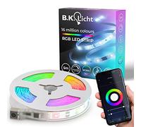 B.K.Licht I Wifi RGBIC LED Strip 5 m USB I App control I music sensor I lightbar I running light I RGBIC strip I compatible with Alexa I smart LED band I self-adhesive