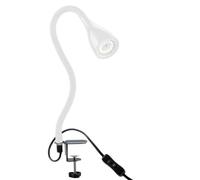 B.K.Licht - Lampe à pince LED dimmable blanc - Lampe de bureau LED à pince - lampe de table avec GU10-LED, 400lm, 3 000K