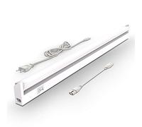 B.K.Licht - Lumière cuisine sous meuble avec interrupteur marche/arrêt, blanc chaud à blanc neutre réglable, extensible, éclairage LED cuisine sous meuble, lampe led, 54,7x6,1x2,4 cm, blanc