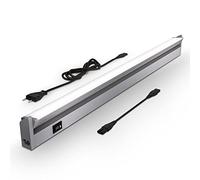 B.K.Licht - Lumière cuisine sous meuble avec interrupteur marche/arrêt, couleur de lumière blanc neutre, orientable, éclairage LED cuisine sous meuble, lampe led, 54,7x6,1x2,4 cm, couleur titane