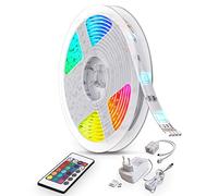 Bande LED 10m dimmable bande lumineuse RGB stripes multicouleur guirlande lumineuse télécommande