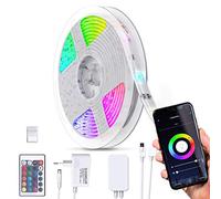Ruban LED WiFi connecté blanc dimmable 5m Smart LED Stripe Appli voice contrôle