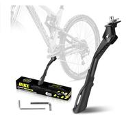 B!keRakshak Support de vélo pour 24-29 pouces - Béquille latérale antidérapante réglable en hauteur avec picots - Charge maximale : 35 kg - Support stable pour VTT, vélos de trekking, vélos de ville