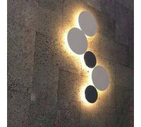 B·LED BARCELONA LED Applique murale circulaire Eclipse 9 W - Lumière chaude - IP44 - Ø 20 cm