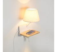 B·LED BARCELONA LED - Applique murale de lecture Artin avec spot LED orientable et port USB - E27 + 3W