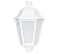 B·LED BARCELONA LED BarcelonaLED Fumagalli Applique murale extérieure IP55 Lanterne en résine style rustique classique blanc avec culot E27 pour terrasse porte jardin