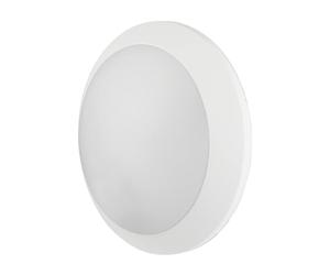 B·LED BARCELONA LED Fumagalli Lampe extérieure de plafond mural rond diamètre 35 cm blanc IP66 étanche avec 2 douilles E27 pour terrasse jardin patio arrière balcon balcon