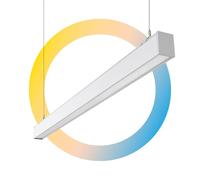 B·LED BARCELONA LED - Luminaire linéaire LED CCT - 40 W - Suspension / Surface - Puissance réglable - 120 cm