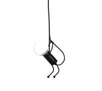 B·LED BARCELONA LED Plafonnier Noir Lampe Suspension Poupée Humanoïde Enfant Articulé avec Câble Long et Douille E27 pour Chambre Salon Style Nordique Créatif