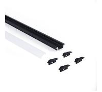 B·LED BARCELONA LED - Profilé en aluminium à encastrer - Kit complet - 24,5 x 7 mm - Bande LED jusqu'à 12 mm - 2 mètres