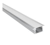 B·LED BARCELONA LED - Profilé en aluminium encastrable pour bande LED ≤ 15 mm - 18,5 x 12 mm - 2 mètres