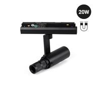 B·LED BARCELONA LED - Projecteur shapeable pour rail magnétique 48V - 20W - 20º-35º - Blanc chaud