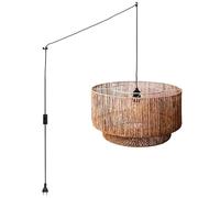 B·LED BARCELONA LED - Suspension en jute Bali avec interrupteur et prise
