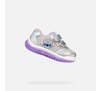 Geox Bébé Fille B Lightyloo Girl C Basket, Silver Lilac, 21 EU