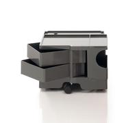 B-LINE conteneur à roulettes BOBY avec 2 tiroirs H 31,5 cm (Tornado grey - ABS)