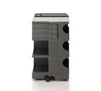 B-LINE conteneur à roulettes BOBY avec 3 tiroirs H 73,5 cm (Tornado grey - ABS)