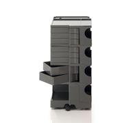 B-LINE conteneur à roulettes BOBY avec 8 tiroirs H 94,5 cm (Tornado grey - ABS)