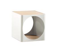 B-LINE table de rangement modulaire RING (Blanc - Acier peint et chêne)