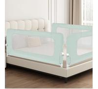 B.LIVEM 1pc Barrière de Lit Enfant Pliable, 6 Mois-5 ans, Barrière de Sécurité Enfant Lit, Tissu en maille, Facile à installer