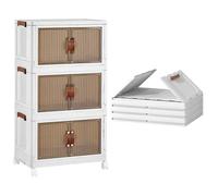 B.LIVEM Armoire pliable à 3 couches, pas besoin d'installer des armoires à chaussures ni des boîtes de rangement