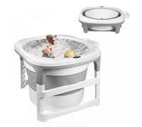 B.LIVEM Baignoire Bebe Pliable Coussin Baignoire pour Enfant de 0 à 10 Ans, pour Nouveau-né, pour Toute la Famille, 77×75×67 cm