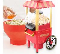 B.LIVEM Machine à Popcorn vintage, petite machine à pop-corn pour enfants, Rouge, 1200W, 220V