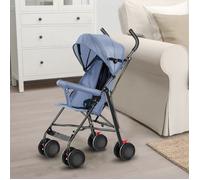 B.LIVEM Poussette Canne, bébé 0-36 mois, auvent extra large, coton et moustiquaire gratuits, Bleu