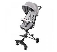 B.LIVEM Poussette Canne Compacte Pliable - Poussette Bébé Idéale pour les Voyages - Dossier Réglable - Avec Auvent