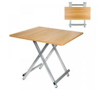 B.LIVEM Table Pliable de Jardin, Bureau Simple, Basse, Table à Manger, Meuble de Terrasse Patio Balcon Extérieur, 60×60×52cm