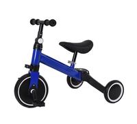 B.LIVEM Tricycle coulissant pour enfants bleu, vélo pour enfants, adapté aux bébés âgés de 1 à 4 ans, nouveau modèle 2 en 1