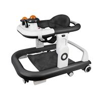 B.LIVEM Trotteur pour Bébé Pliable avec Hauteur et Vitesse Réglables, Chariot de Marche Bebe, Tapis de Trampoline Amovible