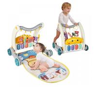 B.LIVEM Trotteur Pour Bébé, Trotteur assis-Debout, Centre d'activités d'apprentissage précoce Pour Bébé, Gris