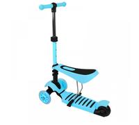 B.LIVEM Trottinette Enfant, Trottinette 3 Roues, Patinette Enfant Pliable avec Hauteur Ajustable, LED Roues Lumineuses, Scooter