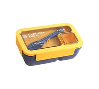 B Lot de 3 boîtes à déjeuner spacieuses avec couvercle hermétique et trous d'aération pour une excellente nourriture et fraîcheur