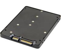B+M Key Socket 2 M.2 NGFF (SATA) SSD to 2.5 SATA Adapter Card Adapter with Metal Housing Black
