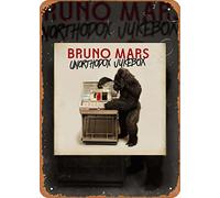 B Mars Unorthodox Jukebox Plaque en étain en métal vintage sur le thème de la musique, décoration murale pour bars, restaurants, cafés pubs, 30,5 x 20,3 cm