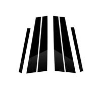 b poteau Montant garniture Compatible Avec 5 Pour E60 Pour E61 2004-2010 6 Pièces Garniture Fenêtre Couverture BC Colonne Autocollant Poteaux Pilier Polis Bande Style Noir Brillant