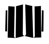 b poteau Montant garniture Compatible Avec City Pour GM4 5 6 8 9 2015 2016 2017 2018 2019 6Pièces Garnitures Porte Pilier Fenêtre Voiture Autocollants Noirs Extérieures