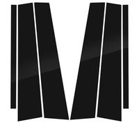 b poteau Montant garniture Compatible Avec Skoda Pour Fabia 2007 2008 2009 2010 2011 2012 2013 2014 6 Pièces Poteaux Pilier Voiture Moulures Fenêtre Garnitures Décoration Autocollants Style