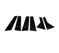 b poteau Montant garniture Compatible Avec VW Pour Jetta 2019 2020 2021 6 Pièces Garnitures Porte Pilier Fenêtre Voiture Couverture Autocollants Décoration Extérieure Noir Brillant