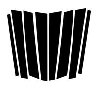 b poteau Montant garniture Compatible Avec X5 E53 2000 2001 2002 2003 2004 2005 2006 8 Pièces Poteaux Pilier Polis Garniture Fenêtre Voiture Couverture BC Colonne Autocollant Accessoires