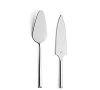 B&R VISTA PVD set de serveurs à gâteau, 2 pièces, or, couteau à gâteau et serveur à gâteau, acier inoxydable 18/10, couteau à pâtisserie avec bord dentelé