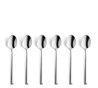 B&R VISTA set de cuillères à café, 6 pièces, acier inoxydable 18/10, cuillères à café 6 pièces, set pour 6 personnes, lavable au lave-vaisselle, set de cuillères à dessert 6 personnes