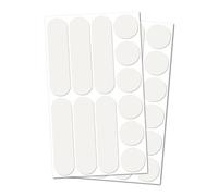 B REFLECTIVE Éco Multi - 2 x Kit 12 Autocollants rétro réfléchissants - Visibilité de Nuit - Adhésif Universel - Stickers pour Vélo/Casque/Moto/Poussette/Jouets - Blanc Argenté