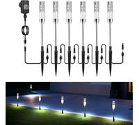 B-right Éclairage de Jardin - Set de 6 Lampes d'Extérieur Avec Piquet de Terre et Prise, Lampe de Chemin d'Accès, Paysage Avec Câble, Étanche pour l'Extérieur