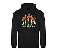 B&S Boutique 56 Year Old Gifts Vintage 1965 Limited Edition 56th Birthday Sweat A Capucha Noir Unisex Size 3XL