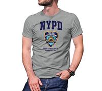 B&S Boutique Brooklyn 99 New York Police Nine Nine Precinct T-Shirt Gris pour Homme Size L